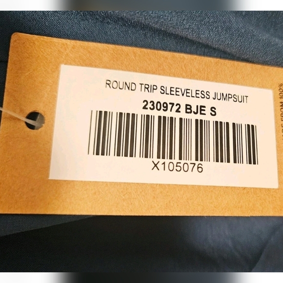 Title Nine Round Trip Sleeveless Women's Teal Blue Jumpsuit Size Small - Picture 13 of 15